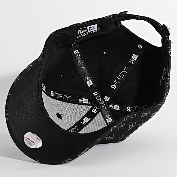 New Era   WMNS MONOGRAM 9FORTY Kadın Siyah Şapka - NE60667489 - Resim 4