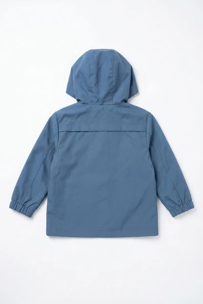 Losan Erkek Bebek Kapşonlu Baharlık Mont Mavi - Resim 2