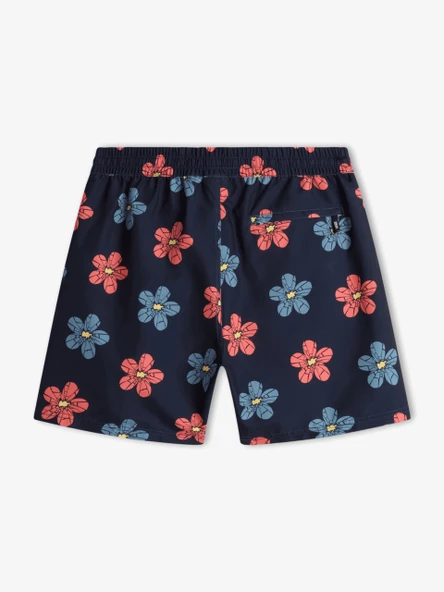 PRIMARY PRINT ELASTIC BOARDSHORT Erkek Koyu Mavi Deniz Şortu - VN0008KU - Resim 2