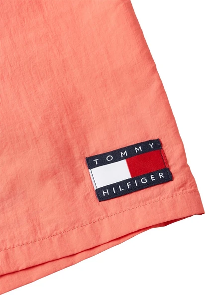 Tommy Hilfiger   MEDIUM DRAWSTRING Erkek Kırmızı Deniz Şortu - UM0UM03455 - Resim 5