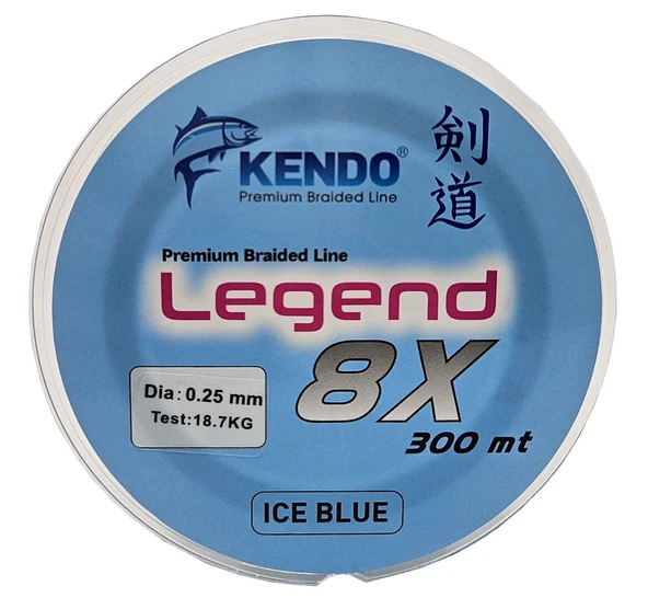 Kendo Legend X8 300M Ice Blue Örgü İp - Resim 2