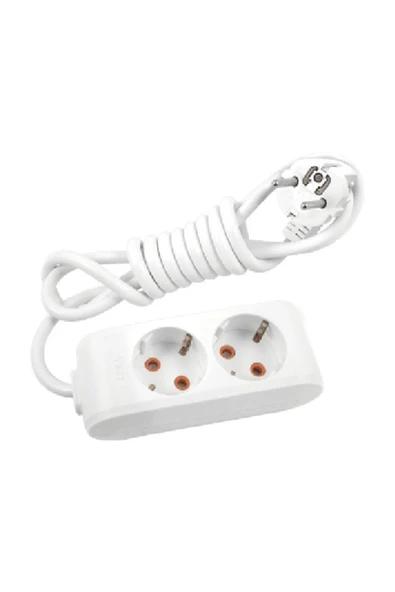 VİKO Multı-let 2li 3metre Çocuk Korumalı Priz Topraklı Kablolu ürün görseli 1