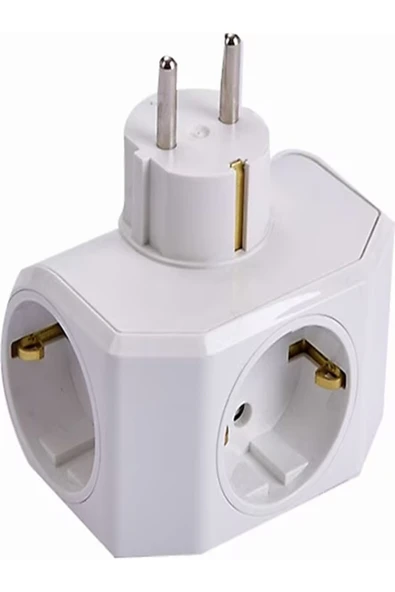 VİKO YONCA PLUS TOPRAKLI 3 LÜ PRİZ BEYAZ ürün görseli 1