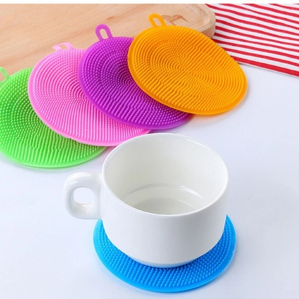 AMS NET® 2'li Kir Tutmaz Tırtıklı Yüzey Bulaşık Yıkama Pedi - Resim 4