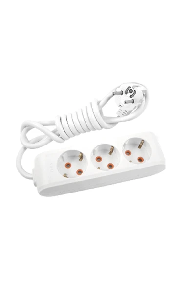 VİKO Multi-let Kablolu Grup Priz 3 Lü 1 Metre Kablolu ürün görseli 1