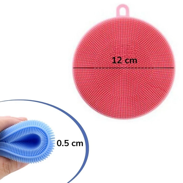 AMS NET® 2'li Kir Tutmaz Tırtıklı Yüzey Bulaşık Yıkama Pedi - Resim 8