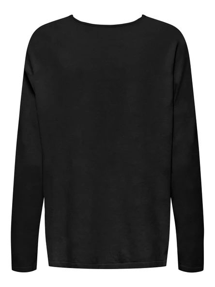 Only   ONLAMALIO LIFE LS V-NECK KNT Kadın Black Kazak - 15340735 - Resim 7