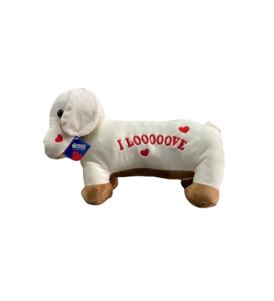 45 CM Aşık Köpek Yastık Peluş Sevimli Kalpli Dekoratif Peluş ürün görseli 1