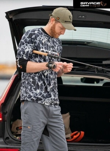 Savage Gear Black Water UV T-Shirt - Resim 6