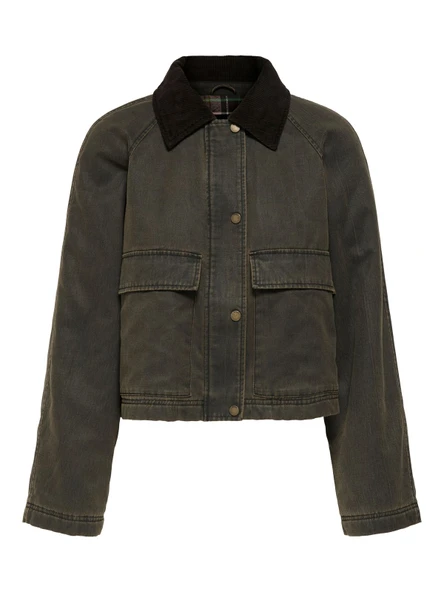 Only   ONLJANET SHORT JACKET CC OTW Kadın Gri Mont - 15350379 ürün görseli 1