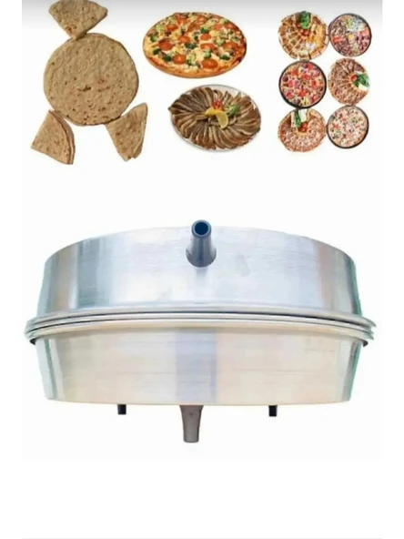 Gönder Gönder Gelsin Elektrikli Tandır Fırın 48CM, Ekmek, Lahmacun, Pizza, Topraklı Kablo Büyük Boy - Resim 4