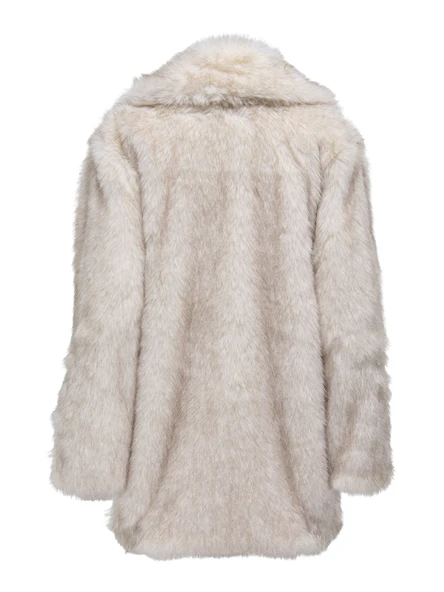 Only   ONLDAWN LIFE FAUX FUR COAT CC OTW Kadın Bej Kaban - 15348976 - Resim 7