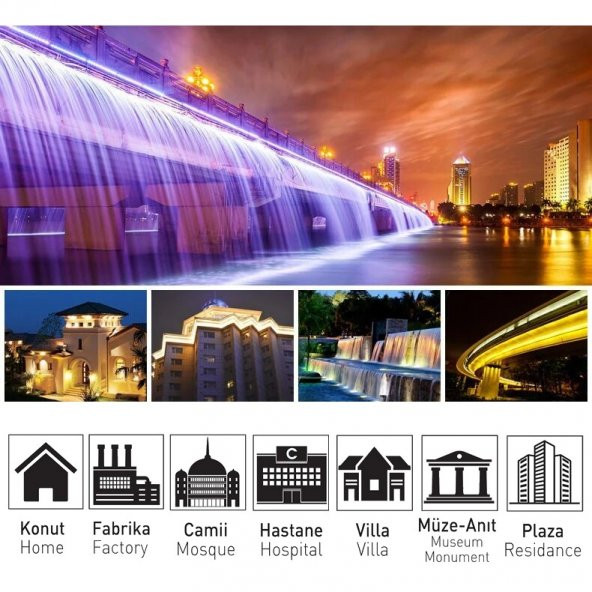 Arge Led 4000K Ilık Beyaz Wallwasher Duvar Boyama 100 Cm - Resim 3