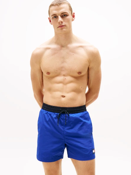 MEDIUM DRAWSTRING Erkek Mavi Deniz Şortu - UM0UM03455 - Resim 10