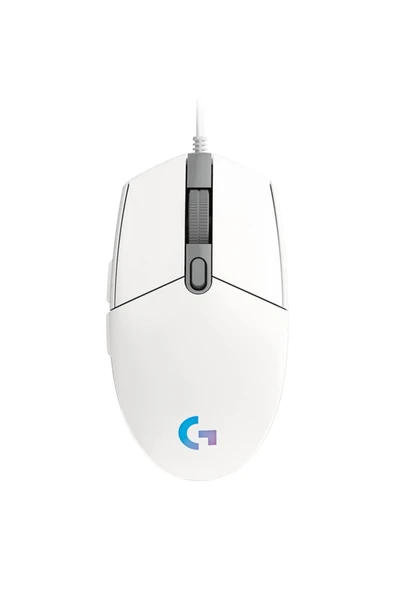 G G102 LIGHTSYNC RGB Aydınlatmalı 8.000 DPI Kablolu Oyuncu Mouse, Beyaz 910-005824 ürün görseli 1