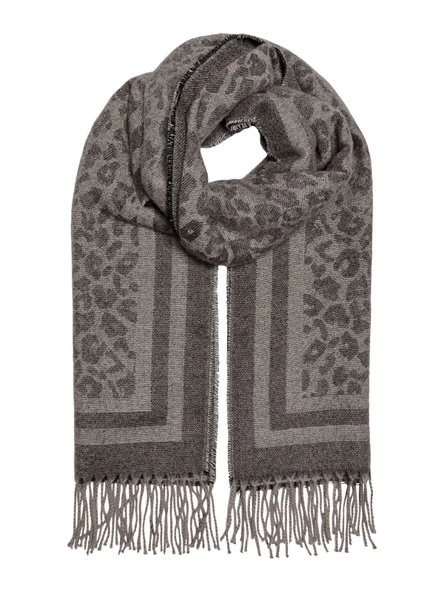 Only   ONLCLARISA ANIMAL SOFT SCARF CC Kadın Kahverengi Atkı - 15350130 ürün görseli 1