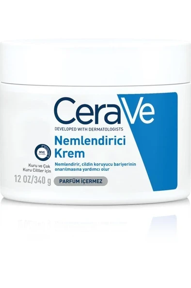 Cerave Mouisturising Kuru Ciltler İçin Hyalüronik Asitli Su Bazlı Yağsız Nemlendirici Yüz Bakım Kremi 340 gr ürün görseli 1