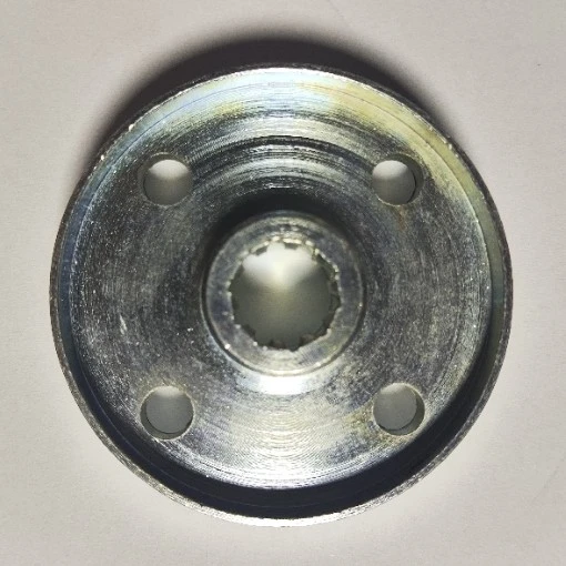 bluebee iç14.70mm dış61.76mm 4delik Stihl Yan Motorlu Tırpan Başlığı 10 Frezeli Alt Flanş ürün görseli 1