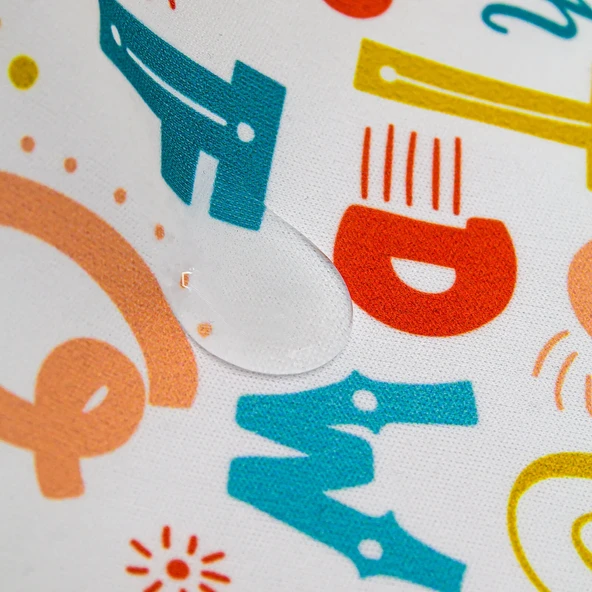 Baskılı BLW Kollu Önlük 784 Harf Desen - Resim 3