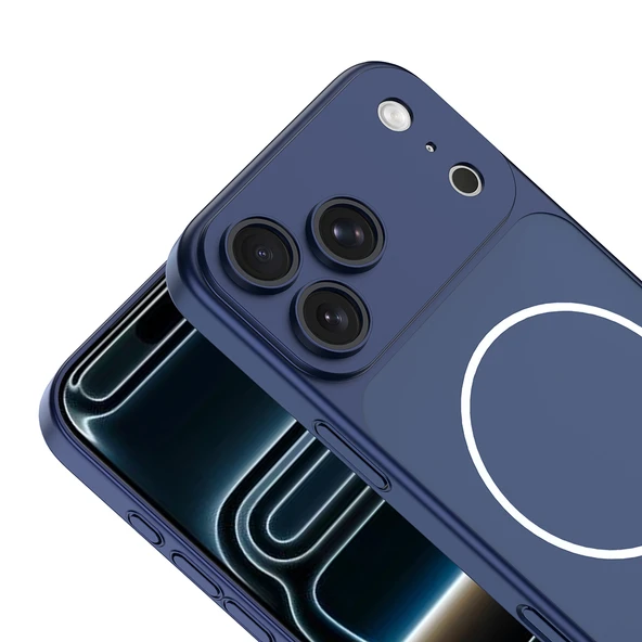 iPhone 17 Pro Max Kılıf Kablosuz Şarj Özellikli Kamera Korumalı Spark Kapak - Resim 7