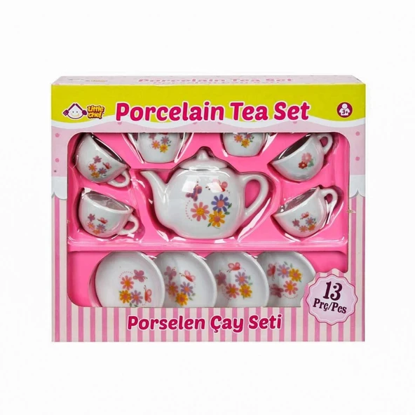 Porselen Çay Takımı 13 Parça - Resim 4