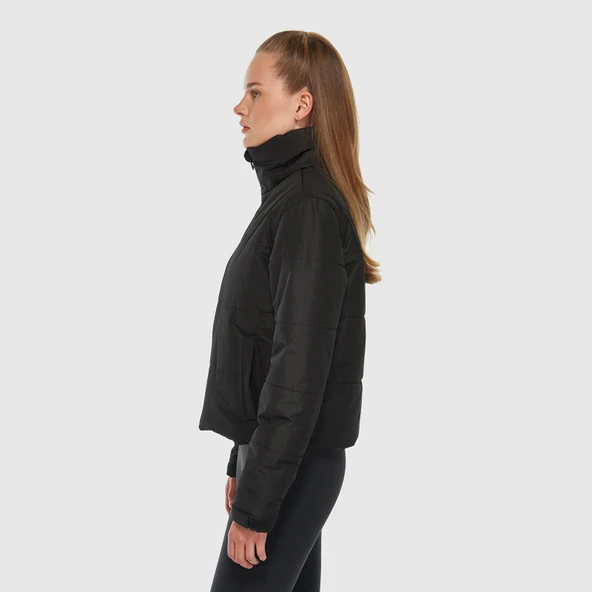 NB Lifestyle Women Jacket Kadın Siyah Mont - WNJ3427 - Resim 3