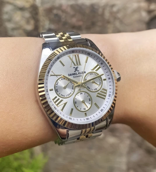 Daniel Klein DKE.1.10847 Exclusive Tüm Fonksiyonlar Aktif 3 ATM Su Geçirmezliğe Sahip Kadın Kol Saati - Resim 11