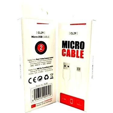 TNX EslifeTech26 CL-29 Micro Usb Şarj ve Data Kablosu-Beyaz - Resim 2