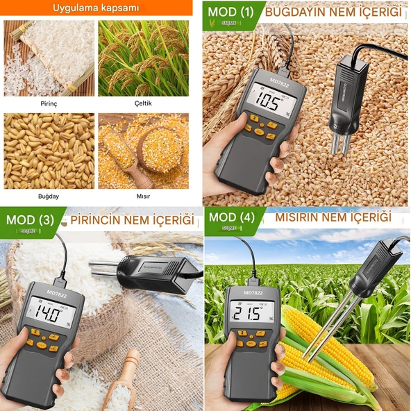 Tahıl Nem Ölçüm Cihazı(Buğday,Çeltik,Pirinç,Mısır) - Resim 4