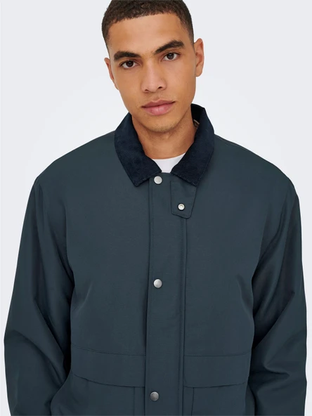 ONSKOSMO PADDED JACKET OTW VD Erkek Blue Ceket - 22034856 - Resim 2