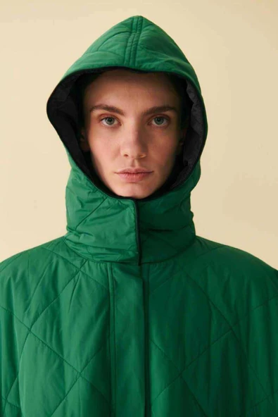 PANÇO Uniseks Yeşil Panço - W22W06D088PÇ - Resim 8