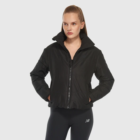 NB Lifestyle Women Jacket Kadın Siyah Mont - WNJ3427 - Resim 2