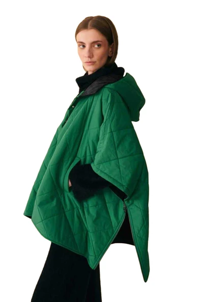 PANÇO Uniseks Yeşil Panço - W22W06D088PÇ - Resim 5