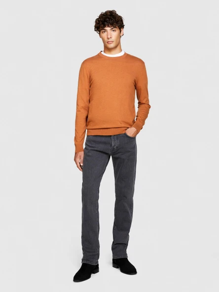 Sisley   Koton Karışımlı Bisiklet Yaka Kazak Erkek Kahverengi Kazak - 323A10F2S1C78 ürün görseli 1