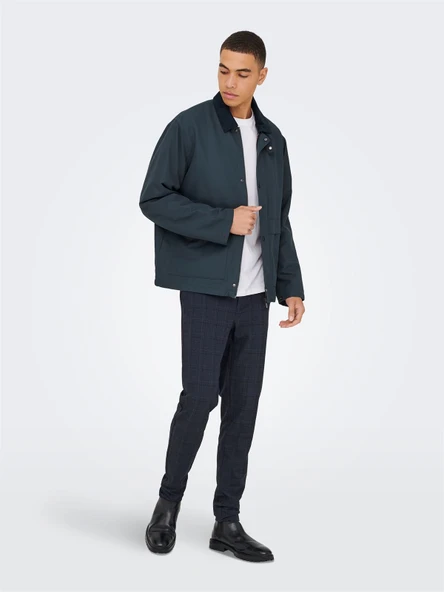 ONSKOSMO PADDED JACKET OTW VD Erkek Blue Ceket - 22034856 - Resim 4