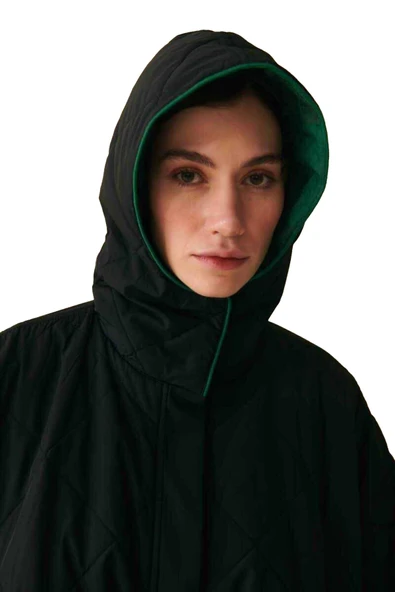 Mısırlı   PANÇO Uniseks Siyah Panço - W22W06D088PÇ - Resim 9