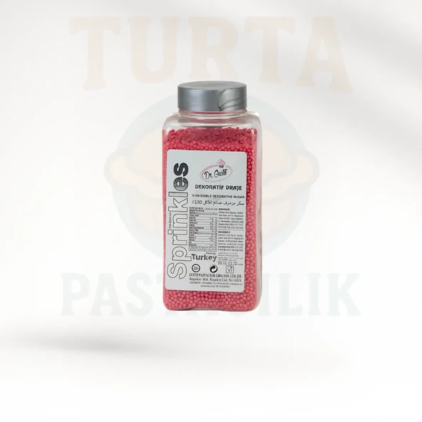 DR.GUSTO SPRINKLES 2 MM 250 GR KIRMIZI ürün görseli 1