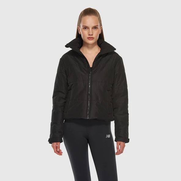 NB Lifestyle Women Jacket Kadın Siyah Mont - WNJ3427 ürün görseli 1