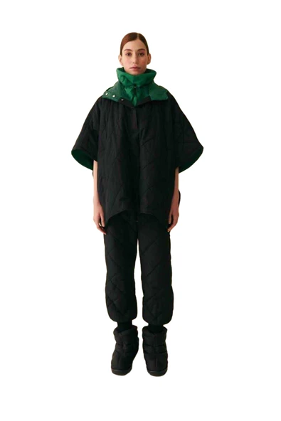 Mısırlı   PANÇO Uniseks Siyah Panço - W22W06D088PÇ - Resim 5