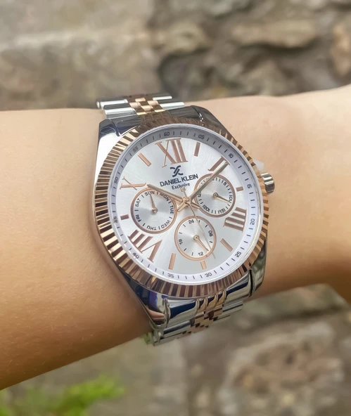 Daniel Klein DKE.1.10847 Exclusive Tüm Fonksiyonlar Aktif 3 ATM Su Geçirmezliğe Sahip Kadın Kol Saati - Resim 2