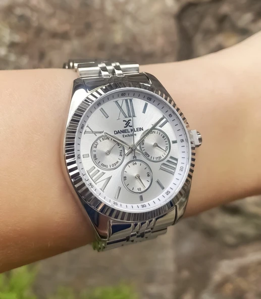 Daniel Klein DKE.1.10847 Exclusive Tüm Fonksiyonlar Aktif 3 ATM Su Geçirmezliğe Sahip Kadın Kol Saati - Resim 5