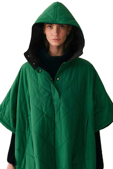 PANÇO Uniseks Yeşil Panço - W22W06D088PÇ - Resim 9