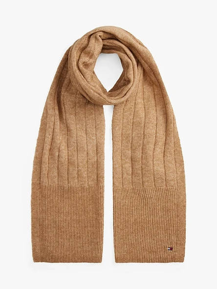 Tommy Hilfiger   TH FLAG FLUFFY SCARF Kadın Yeşil Atkı - AW0AW17787 ürün görseli 1