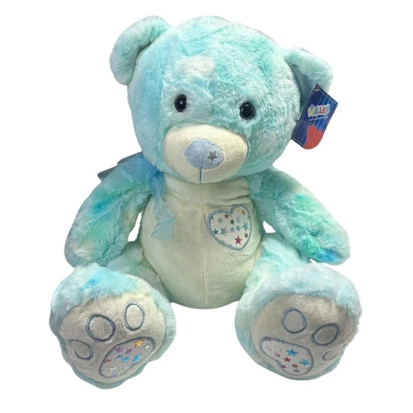 35 CM Burnu Yıldızlı Sevimli Peluş Ayı Yumuşacık Sarılmalık Oyuncak ürün görseli 1