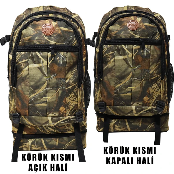 Kamp Çantası,90 Litre Büyük Boy,Dağcı Sırt Çantası,Sırt Çantası,(K.KAMUFLAJ DESEN) - Resim 3