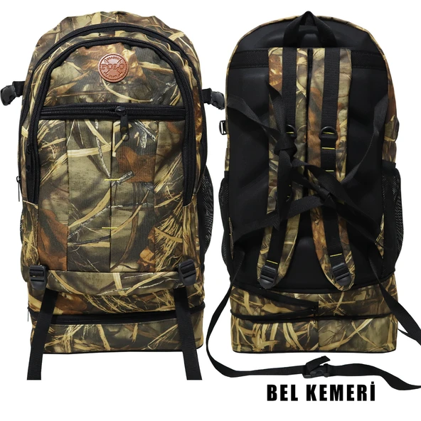 Kamp Çantası,90 Litre Büyük Boy,Dağcı Sırt Çantası,Sırt Çantası,(K.KAMUFLAJ DESEN) - Resim 4