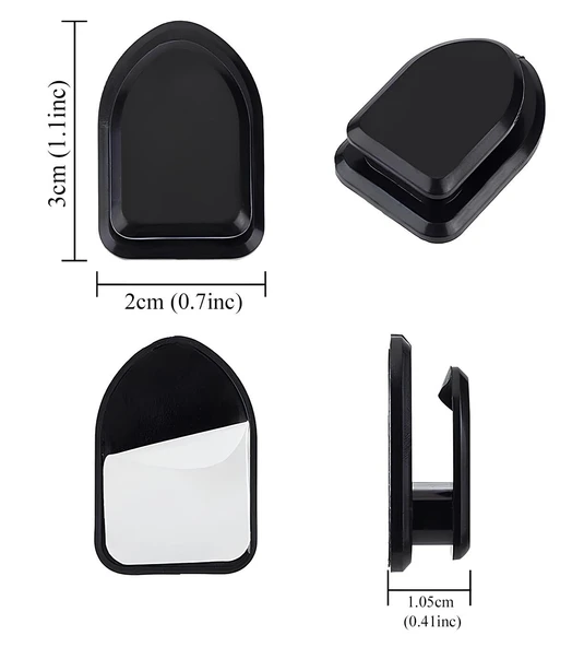 Kablo Düzenleyici Toplayıcı Sabitleyici Yapışkanlı Kablo Tutucu Organizer Askı Kanca 10 Adet EVV-ELEXMTTD01KS02 - Resim 4