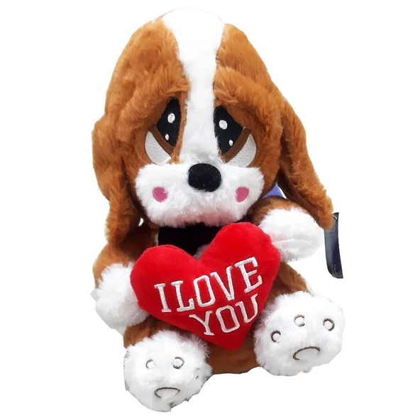 Sevimli Üzgün Köpek Peluş Oyuncak 25 CM  Yumuşacık Sarılmalık Peluş ürün görseli 1