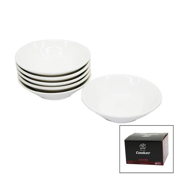 CKR-4144 6 PARÇA  PORSELEN ÇAY TABAK (5224) ürün görseli 1