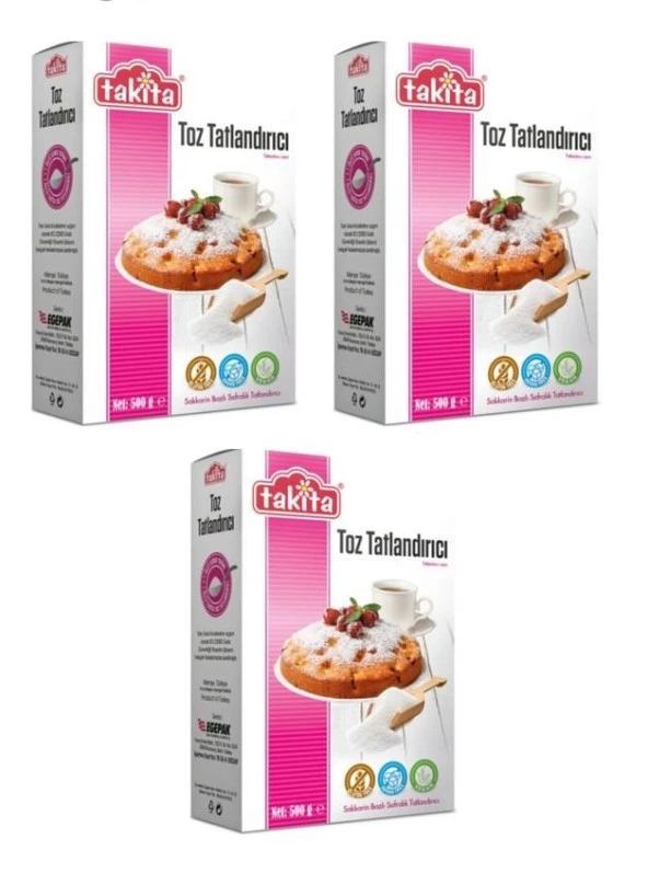 Takita Toz Tatlandırıcı 500 gr 3 Adet